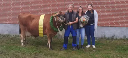 Herluf Og Lissy Rahr Med Ko 2068