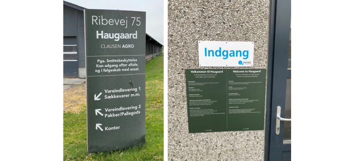 Skiltning Hos Haugaard