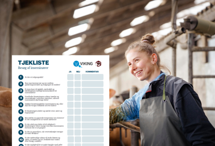 Inseminør Tjekliste På Baggrund Af Inseminør I Stald