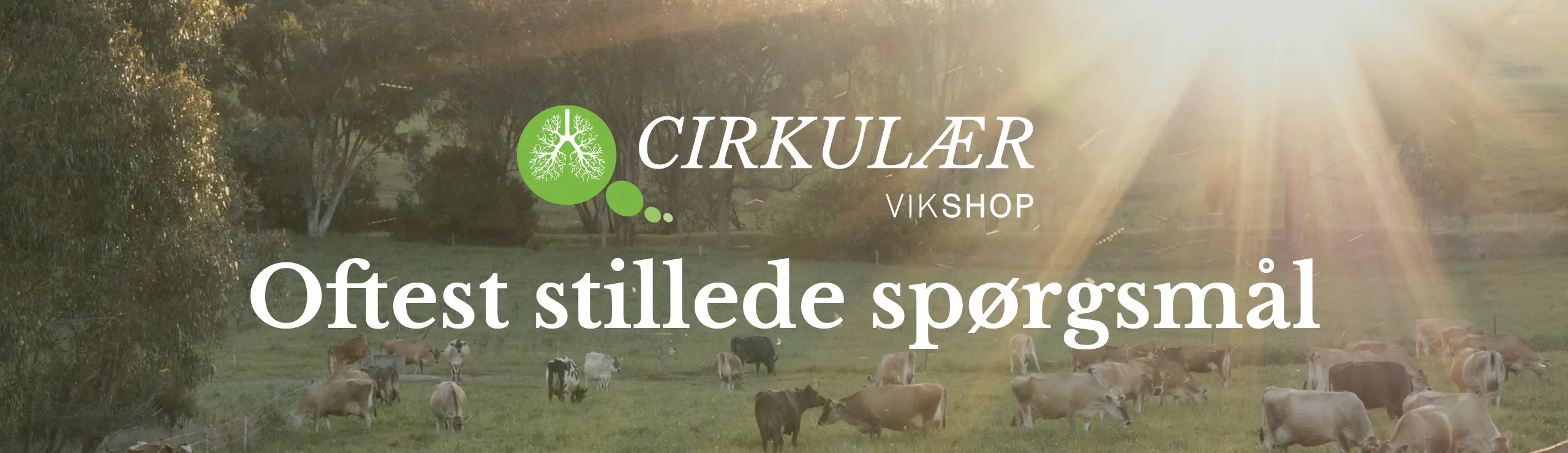 Vikshop Cirkulær Header FAQ